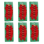 36 kleine Schleifen rot Weihnachten Weihnachtsschleifen Schleife Christbaum 7,5cm